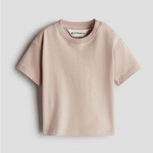 H&M Other - H&M Loose-Fit Prima Cotton T-Shirt in Light Dusty Pink